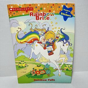 Rainbow Brite Coloring Sticker Book 2004 Scholastic *Not Used- Has Wear